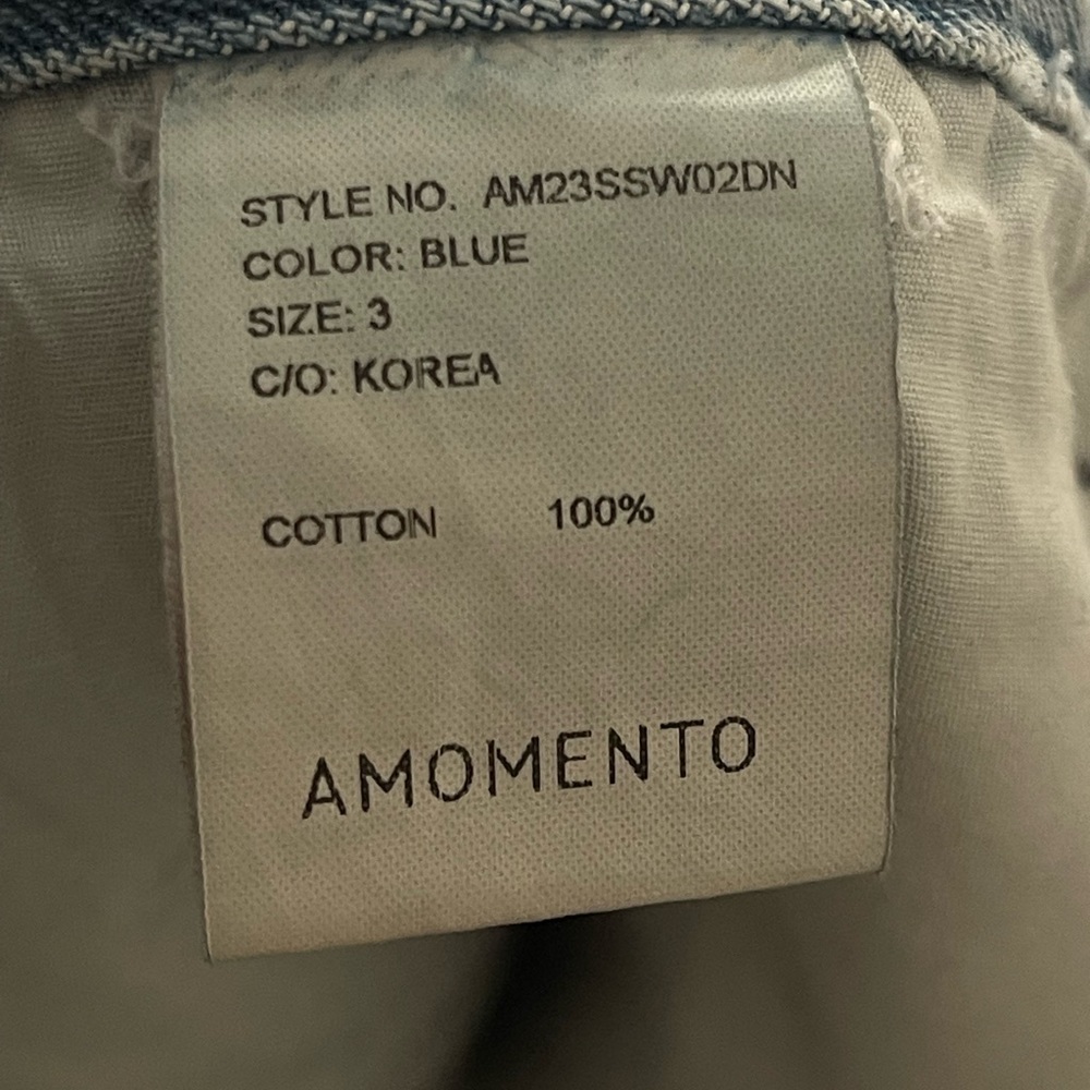 Amomento Women's Recycled Cotton Blue Jeans Denim Size L/XL - Picture 2 of 9